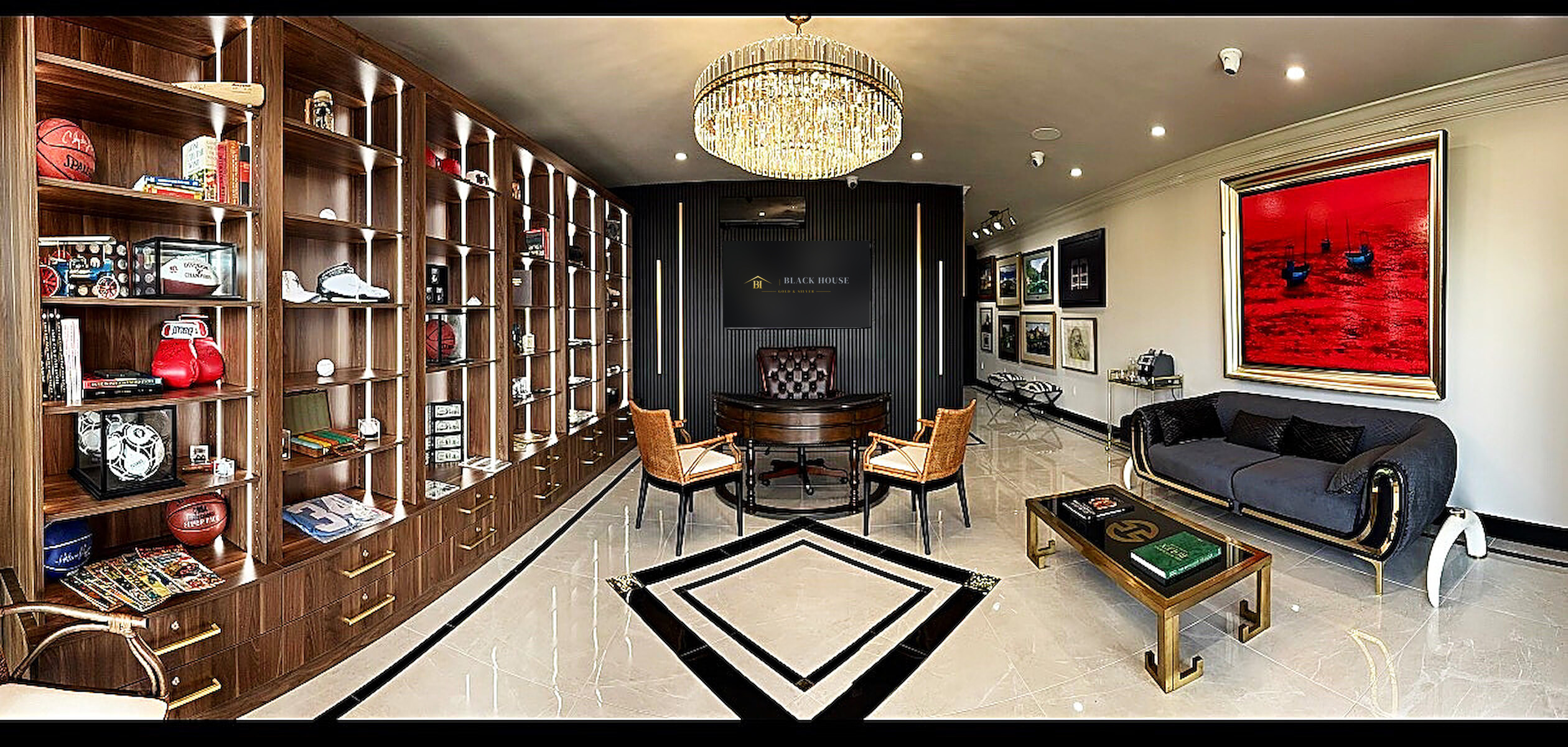 The VIP showroom. Private, camera-monitored, one visitor at a time.